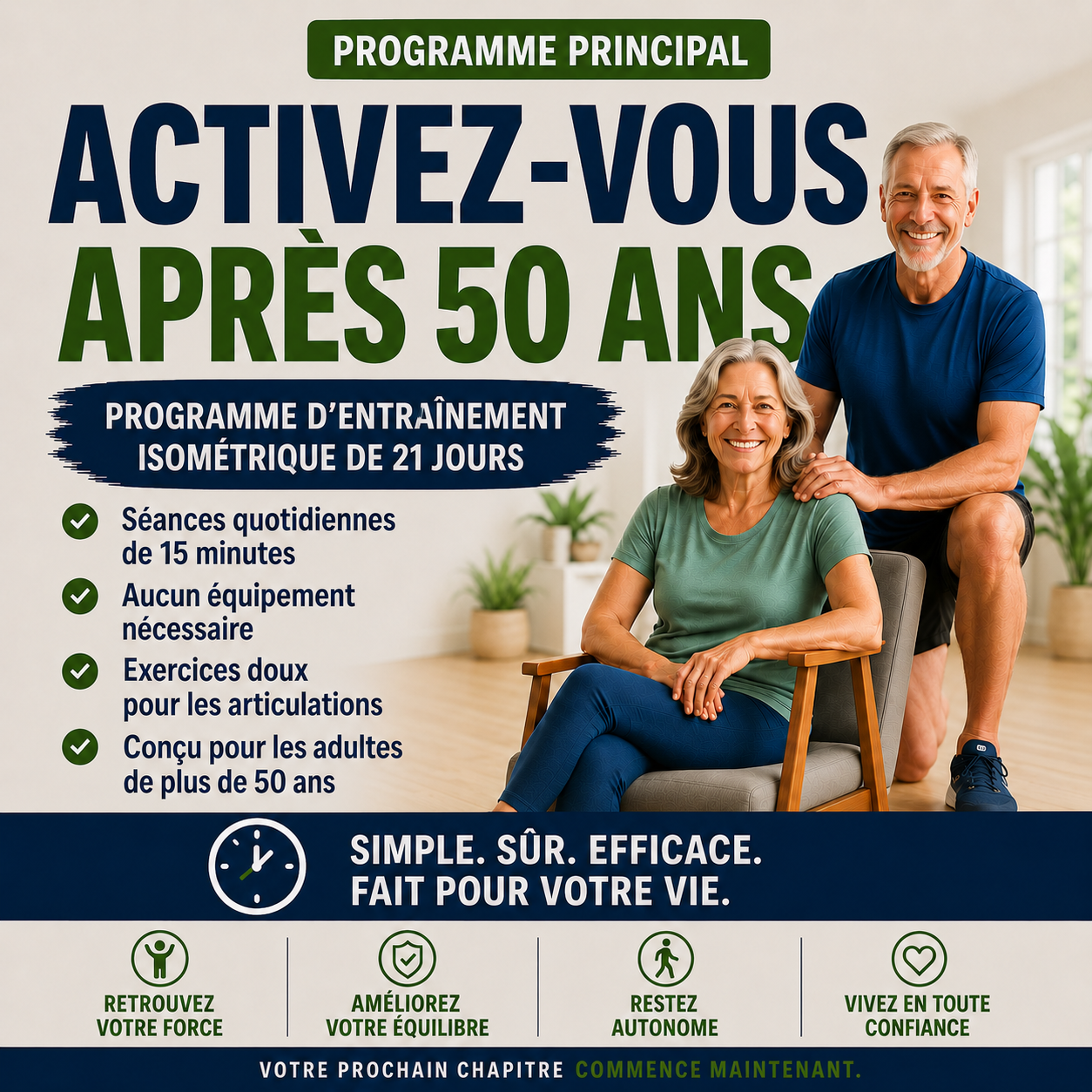 Couverture de Réactivez-vous Après 50 ans : le plan de 21 jours